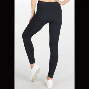 NEW Best Seller Black Moto Chic Lined Leggings